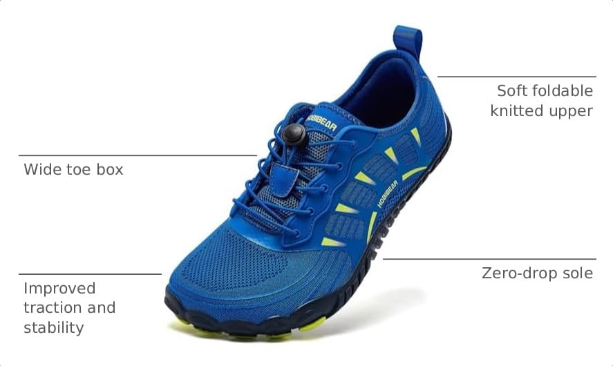 Image of HOBIBEAR Women Mens Barefoot & Minimalist Shoe | Zero Drop Sole | Trail Runner