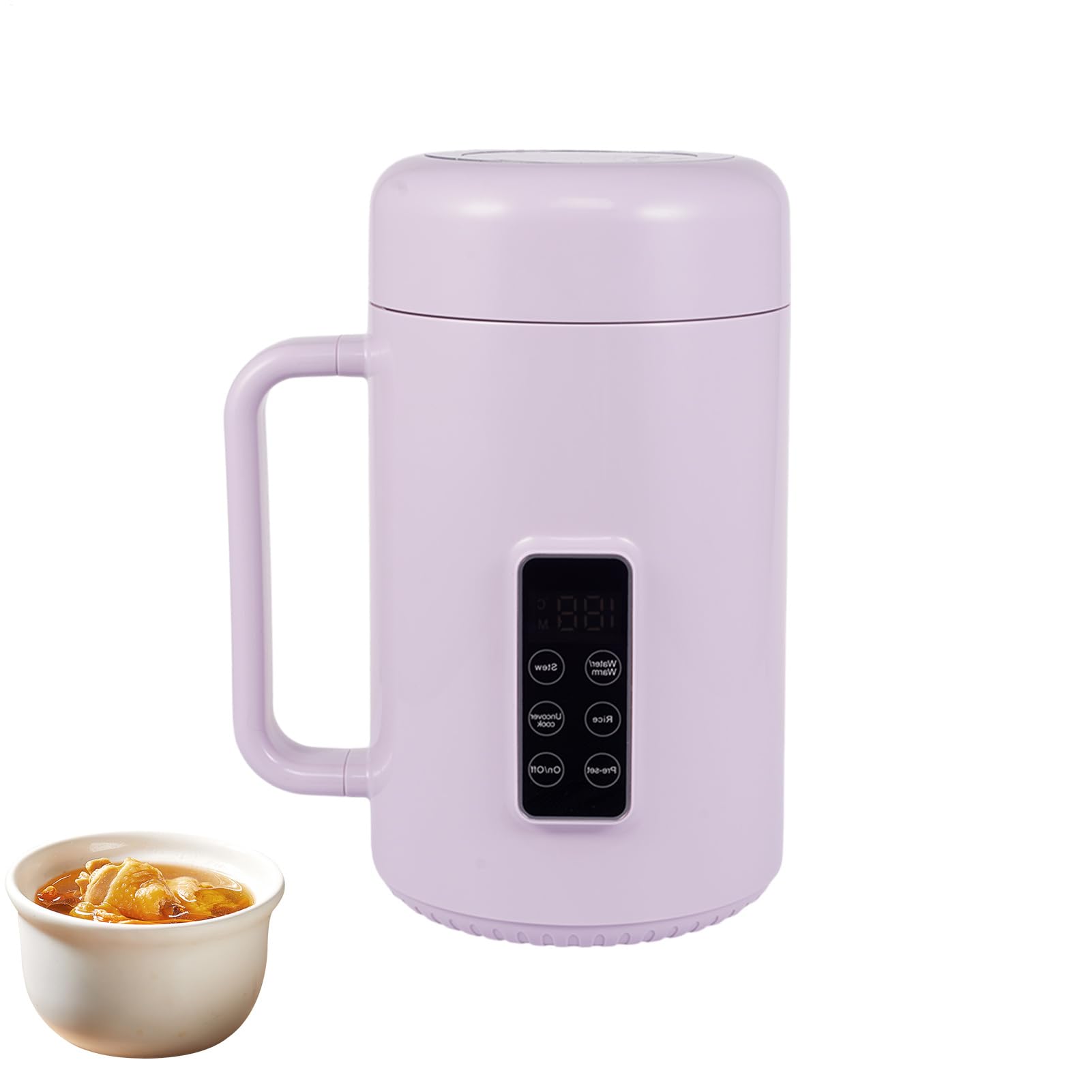 Cocina eléctrica con olla caliente,Olla eléctrica portátil - Olla para | cocinar fideos de 1000ml, olla para Ramen - rápida antiadherente para Fideos, de viaje de 500w para sart