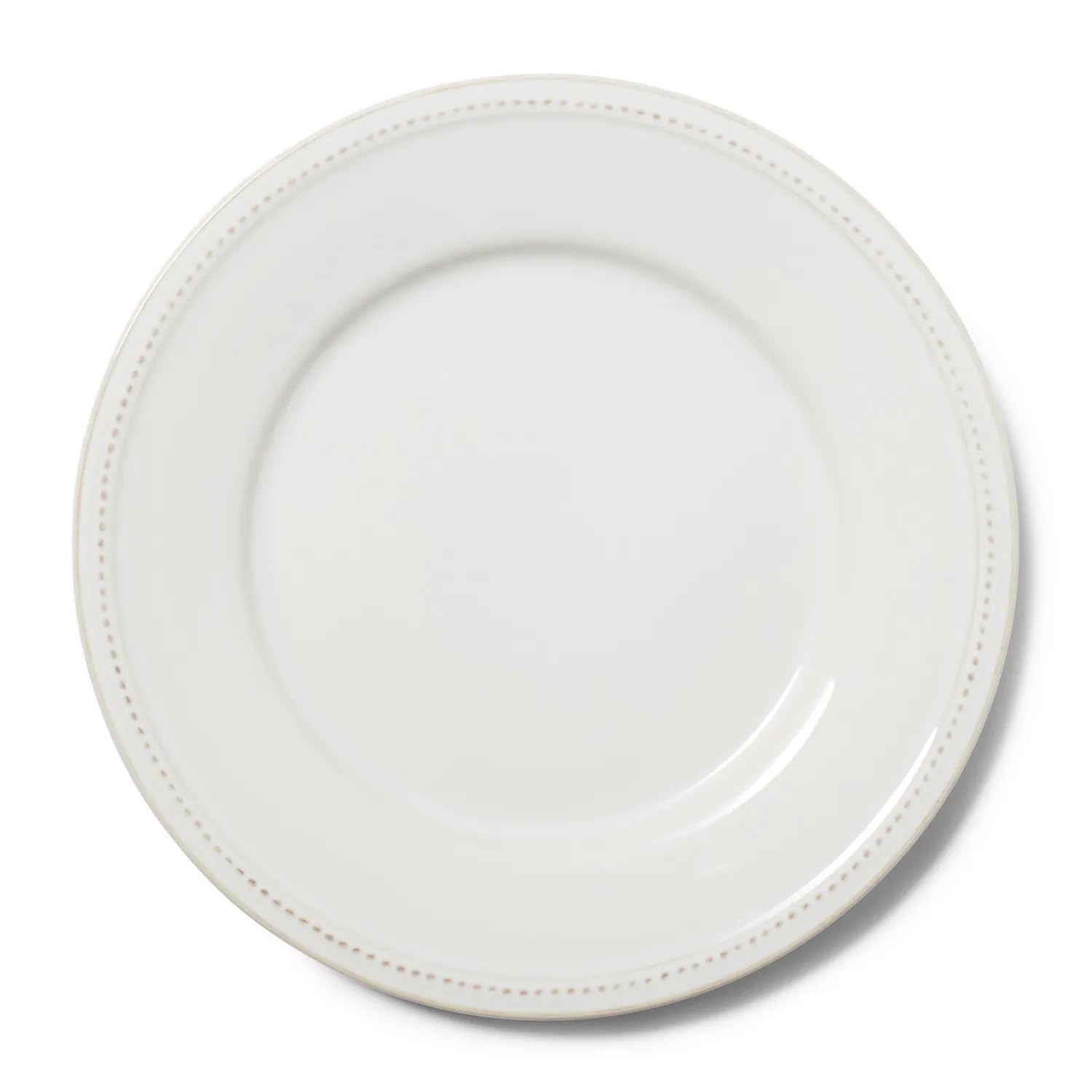 Amazon.com | Sur La Table Pearl Dinner Plates, White, Raised Dot