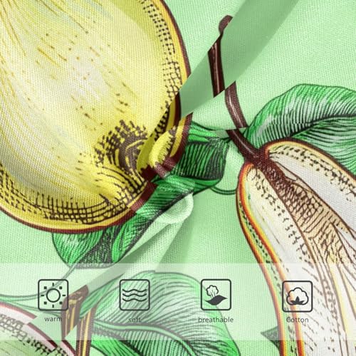 Aesthetic Toddler Girls Underwear 2t Cotton Little Girl Panties Light Green Pears Leaves Briefs Underpants3