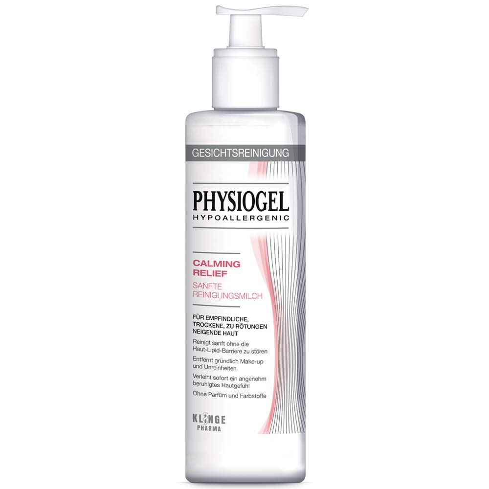 Physiogel, Calming Relief Gentle Cleansing Milk for Sensitive Redened Skin ml, White, 200 ml