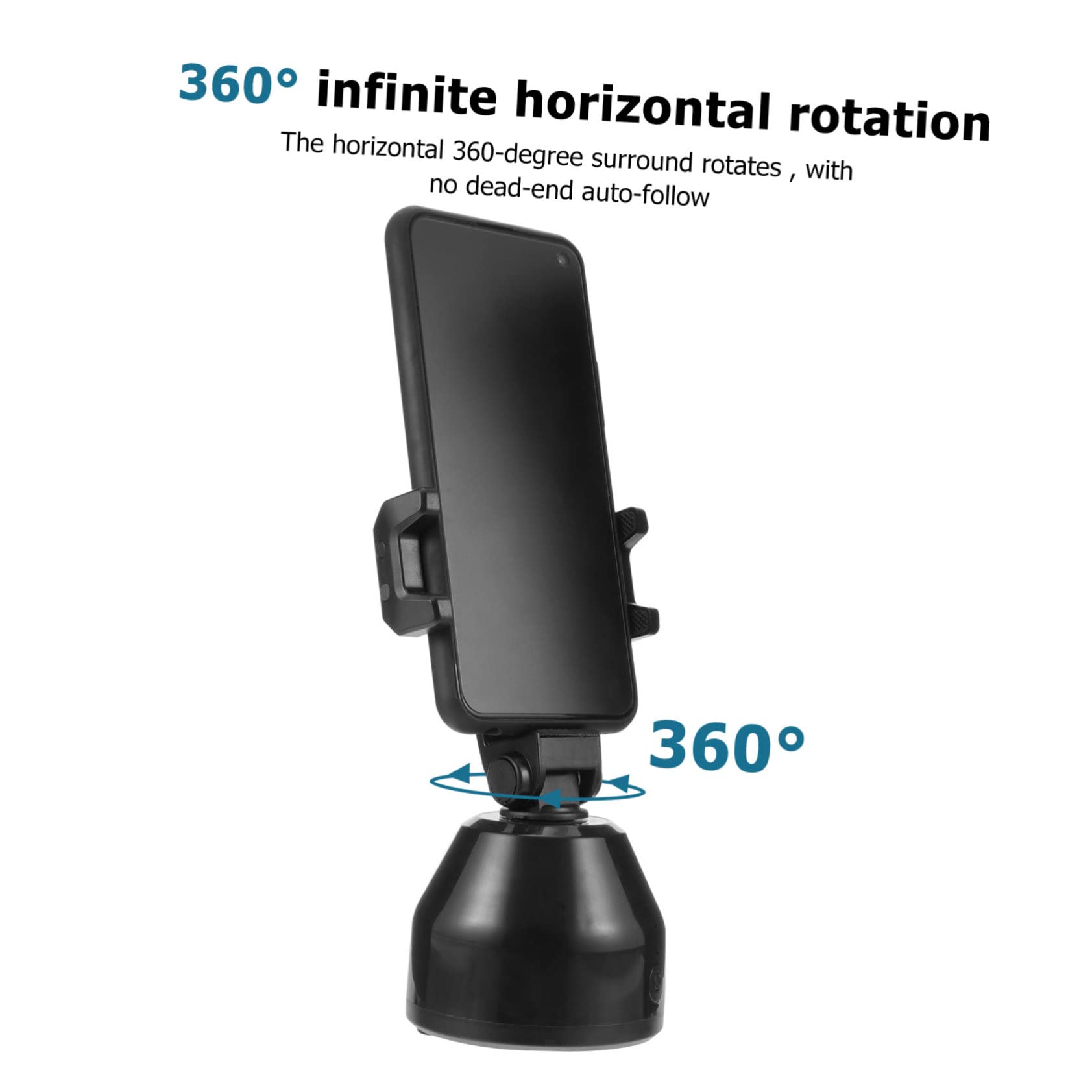 Gimbal per Smartphone Rotazione con Rilevamento per Streaming e Videochiamate Intelligente per Registrazioni e Sport Outdoor