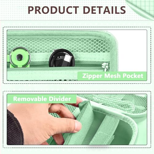 Image of Leayjeen Kids Camera Case Compatible with Cimizi /Gofunly /Aasonida /CAMCLID /LETSHAHA Kids Instant Print Camera, Kids Instant Camera for 1080P Printed Photos,Birthday Gifts for Kids-Green(Case Only)
