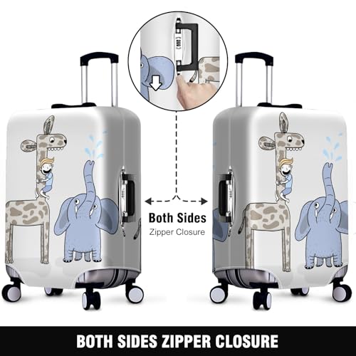 Enhance Your Travel Experience with Elastic Suitcase Covers The Ultimate Luggage Cover Protector for Every Suitcase Style and Size Elephant2