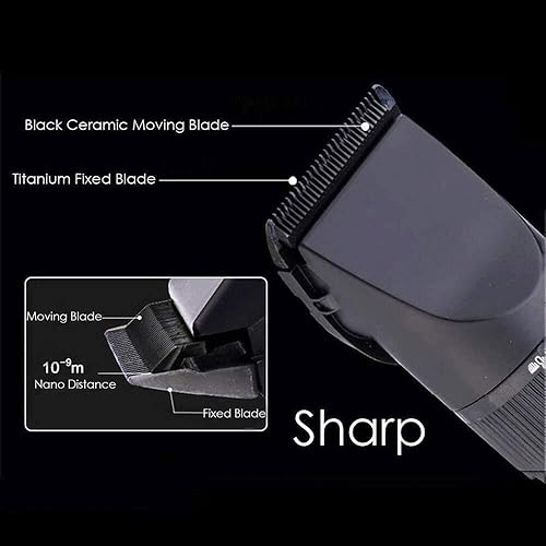 Miniatura 2 de Cortadora de pelo profesional  Kit de corte de pelo inalámbrico recargable con cuchillas de cerámica impermeables para corte húmedo y seco, con capa