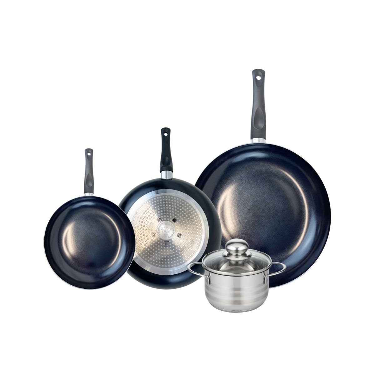 Ensemble de 3 poêles de cuisson ELO et son faitout pour de bons repas de famille