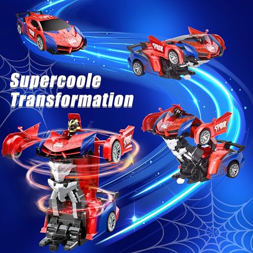 Herefun Transformator Ferngesteuertes Auto Spielzeug für Junge Mädchen ab 8 Jahre, Ferngesteuertes Auto Roboter… – Ansicht 4