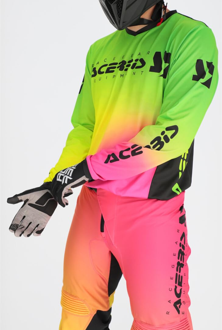 Acerbis MX J-Track Stabi Maglia Motocross, Multicolore, XL