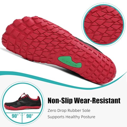 Image of SAGUARO Mens Womens Minimalist Barefoot Trail Running Shoes | Cross Trainer | Breathable Quick Dry | Wide Toe Box | Zero Drop | Outdoor Beach Walking Jogging