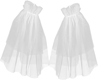 1Pair Detachable Tulle Sleeves for Women Lightweight Fairy Lace Arm Sleeves Elegant Wedding Gown Accessory for Summer Bridal Styles and Various Wedding Themes