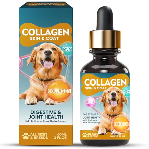 Liquid Collagen for Dogs,Collagen for Dogs, Support Joint, Skin, Coat & Intestinal Health,Dog Liquid Collagen for Enhancing Immunity