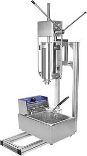 Churrera ręczna maszynka do churros, 5 l, z elektryczną frytkownicą 6 l, 5 szt. dysz Heavy Duty