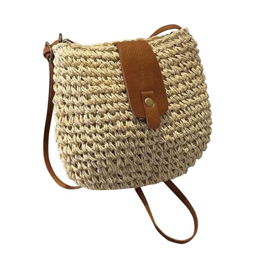 Bolsos Mujer Con Monedero Elegante Bolso de Hombro Tejido para Mujer Estilo Boho Bolsa de Paja Bolsa de Playa Bolso de Hombro Casual para el Uso Diario y Excursiones Mujer Bolsos Lona, beige, 20*23 Bolsos Mujer Con Monedero Elegante Bolso de Hombro Tejido para Mujer Estilo Boho Bolsa de Paja Bolsa de Playa Bolso de Hombro Casual para el Uso Diario y Excursiones Mujer Bolsos Lona, beige, 20*23