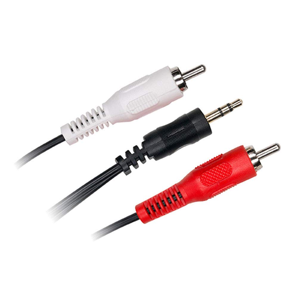 D2 Diffusion d2jkrca500 cavo jack 3,5 mm maschio/2 RCA maschio connettori oro 5 m nero