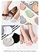 SATINIOR 8 Pairs Toe Topper Socks for Women, Mule Toe Topper Liner Half Socks Cotton Seamless(Black, White, Light Gray, Light Blue, Light Purple, Light Pink, Light Green, Orange)