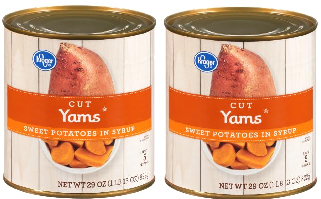 Cut Sweet Potato Yams in Syrup (2 Cans, 29 oz. each)