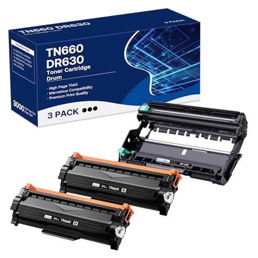 WEAREC Compatible Toner Cartridge & Drum Unit Replacement for Brother TN660 TN-660 TN630 DR630 Work with HL-L2300D HL-L2360DW DCP-L2520DW MFC-L2700DW MFC-L2740DW Printer (Black, 3 Pack)