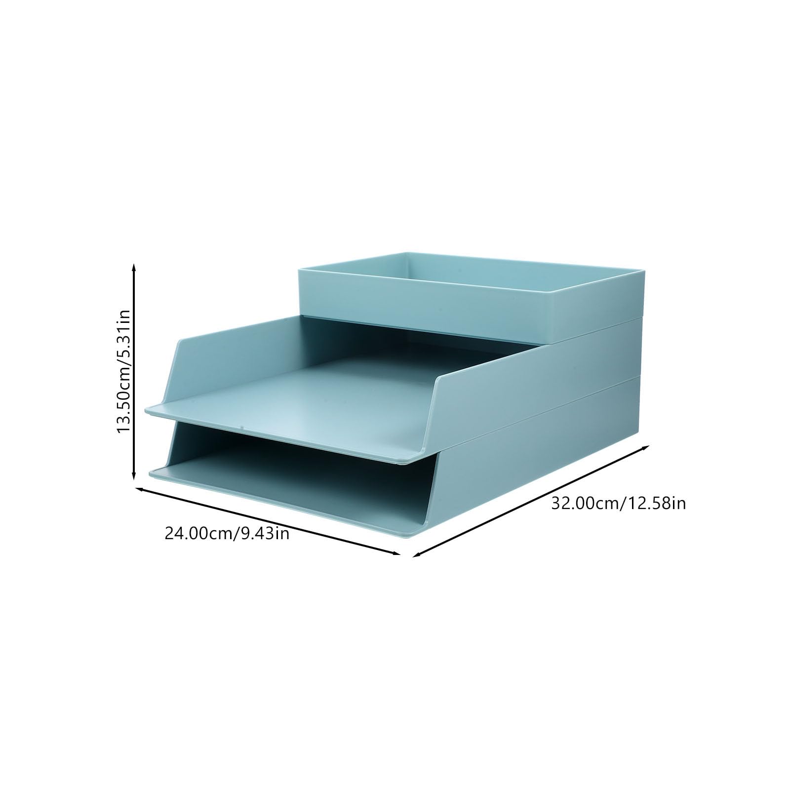 Scatola creativa salvaspazio per ufficio e dormitorio, soluzione di archiviazione documenti in ABS di grande capacità, ideale per spazi di lavoro senza ingombri