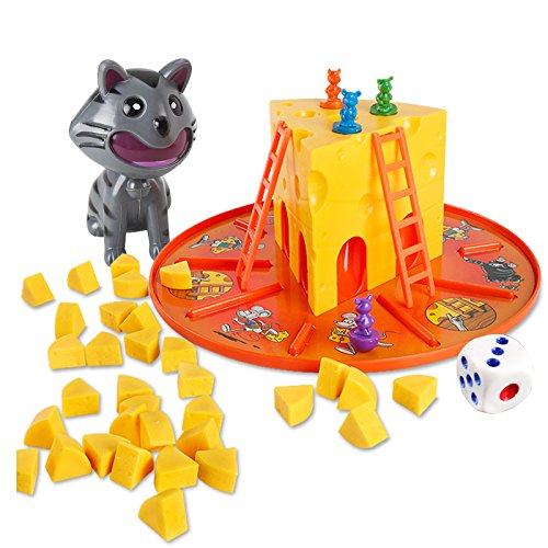 Parent-child Interactive Board Game Cat Mouse Cheese Cake Toys For Children