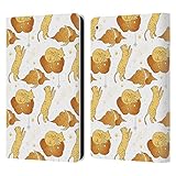 Sistema de cierre magnético Head Case Designs Licenciado Oficialmente Haroulita Gato Y Nube Oro Celestial Carcasa de Cuero Tipo Libro Compatible con Apple iPad Air 2 (2014)
