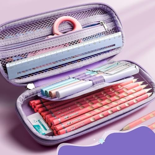 Image of DEOXY 3D Unicorn Pencil Case Stationery Box, Cosmetic Zip Pouch Bag for Girls Unicorn Art EVA Pencil Box-CK11UN