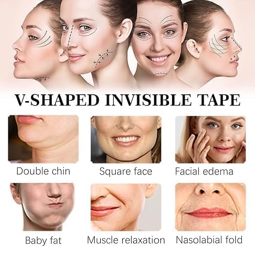 Image of Vita-A Retinal Shot Tightening Booster Serum, 0.1% Retinal, Matrixyl 3000 5%, Panthenol 1%, Pore Minimizer, Anti-Wrinkle, 15ml (V shaped Mask Invisible Tape)