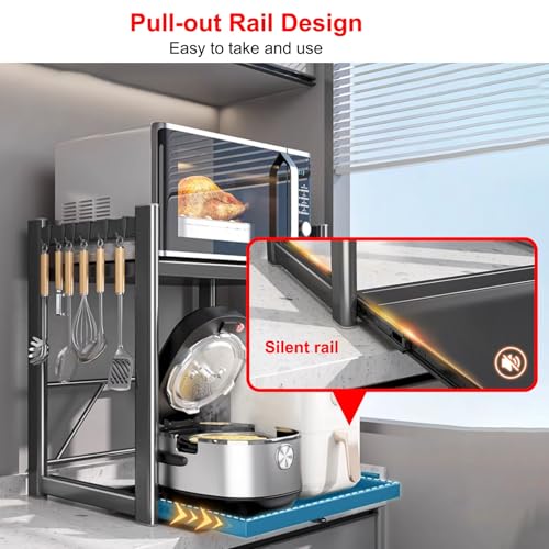 Étagère cuisine ouverte polyvalente avec rangement extractible