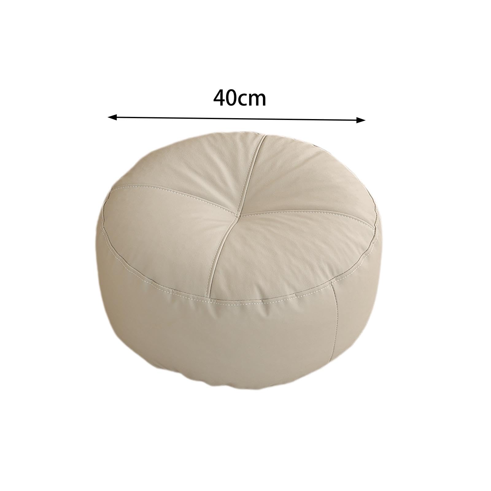 poduszki na krzesła, Poduszka podłogowa Poduszki tatami Okrągła dekoracyjna poduszka Futon, na zewnątrz, patio do wewnątrz, krzesło domowego biura(Light Grey)