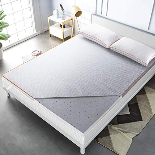 Maxzzz-Memory-Foam-Mattress-Topper-Twin-2-Inch-Bamboo-Charcoal-Mattress-Topper-Bed-Topper-with-Removable-Soft-Cover-Ventilated-Design-CertiPUR-US-Certified-Foam-TopperTwin