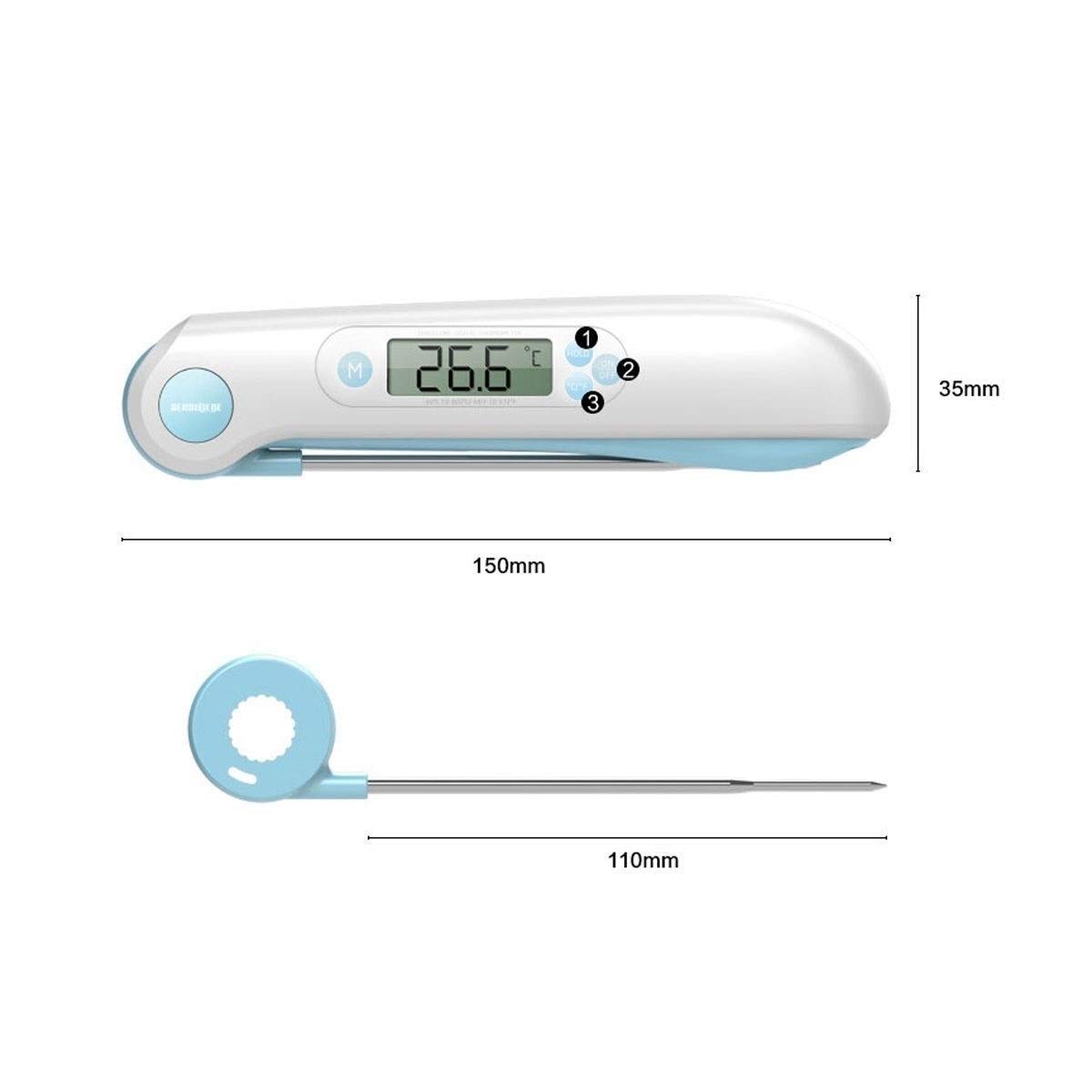 XINGYU Misuratore di Temperatura dell'Acqua, termometro per Alimenti da Forno, misuratore di Temperatura dell'Acqua da Cucina Sonda di Temperatura dell'olio Caldo Sonda di Temperatura