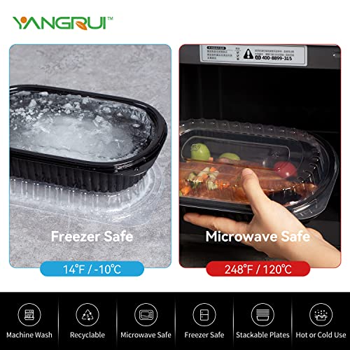 Yangrui Take Out Containers, Shrink Wrap 45 Pack 26 Oz Reusable Machine Washable Extra Thick Bpa Free Meal Prep Container Microwave Freezer Safe Leak Proof To Go Containers #TOP1