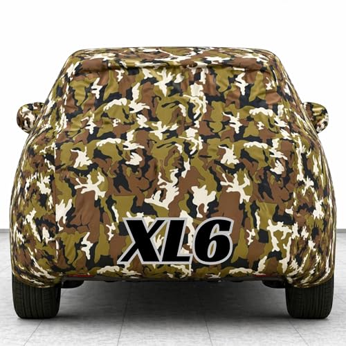 Image of Kings of Cover New Jungle 100% Waterproof Xl6 Car Cover | Polyester Car Body Cover for Rain & Sun | UV Protection, Dustproof, Scratch Resistant, Windproof, Heat Resistant, Custom Fit
