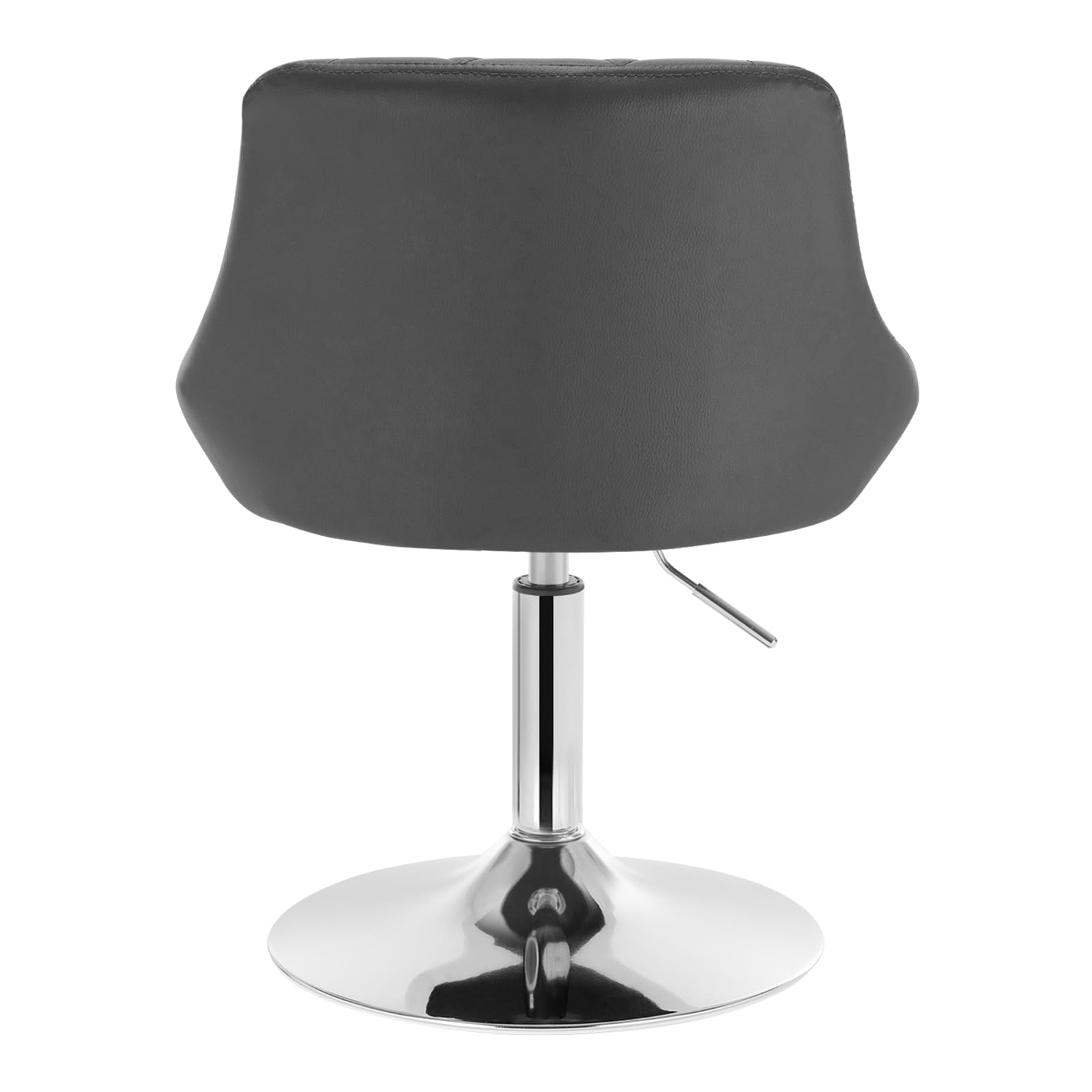 WOLTU Zestaw 2 obrotowych taboretów barowych z regulacją wysokości 42-58 cm, aksamitny stołek bistro z metalową strukturą, szary, BH241gr-2