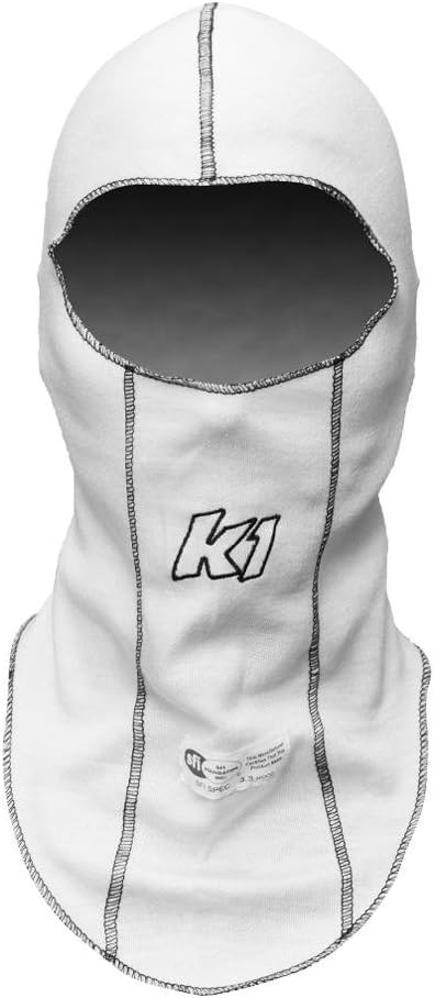 Balaclava Head Sock White Single Layer