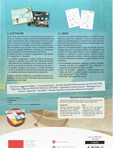 Recupero In Ortografia. Percorso Per Il Controllo Consapevole Dell'errore. Kit. Con Chiave Usb - 2