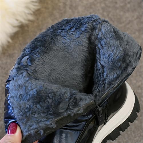 Boys Girls Snow Boots Kids Winter High Top Waterproof Lightweight Shoes Runnig Hiking Warm Non-Slip Sneakers3