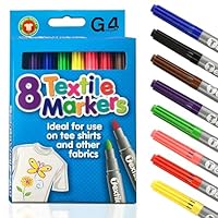 Quality Colored Fabric Markers T Shirt Pens Fabric Pens Marker Pen Textile Markers 4.8mm Bullet Tips