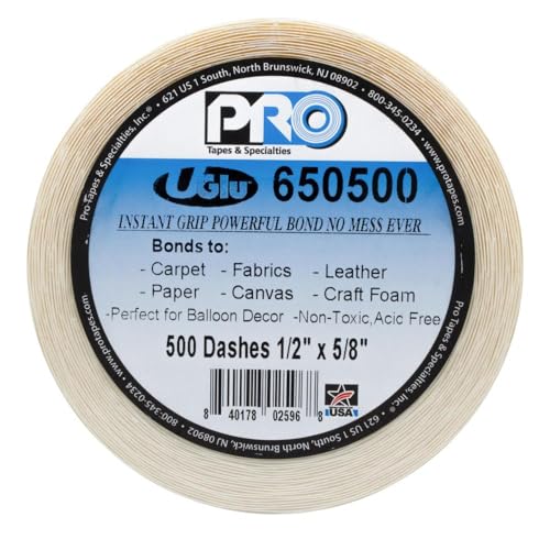 U-GLU 500 1/2 X 5/8 20 MIL DASHES
