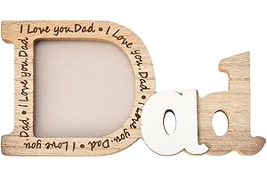 I Love You Dad Picture Frame, Gifts for Dad Christmas Birthday Gifts from Daughter Son