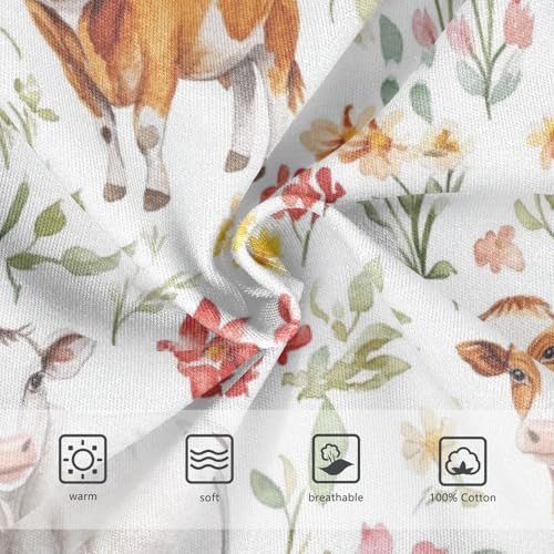 Wusikd Watercolor Farm Boys' Underwear Cotton Animals Cows Boys Briefs Soft Toddler Underwear 2T3