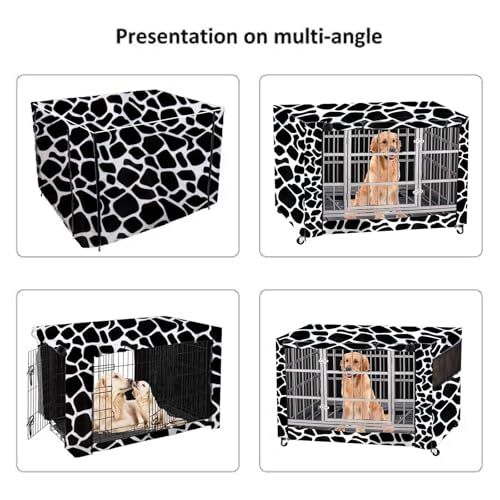 Hundekäfigabdeckung,Abdeckung für Hundeboxen mit Doppeltür,Hundekaefig Abdeckung,Hundebox Abdeckung langlebig Winddicht,für Hundehütten Hundekäfig Zubehör Innen