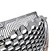 OTMGTGM Front Upper Carbon Fiber Print Mesh Grille Grill Honeycomb without Hole Compatible with 2006 2007 2008 2009 Volkswagen VW MK5 Jetta GLI/GTI