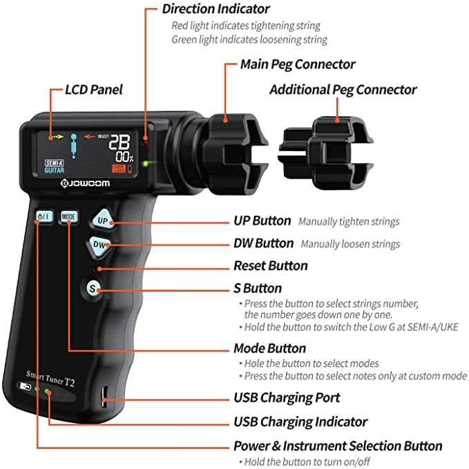 Amazon | Jowoom T2 Smart Tuner | チューナー | 楽器・音響機器