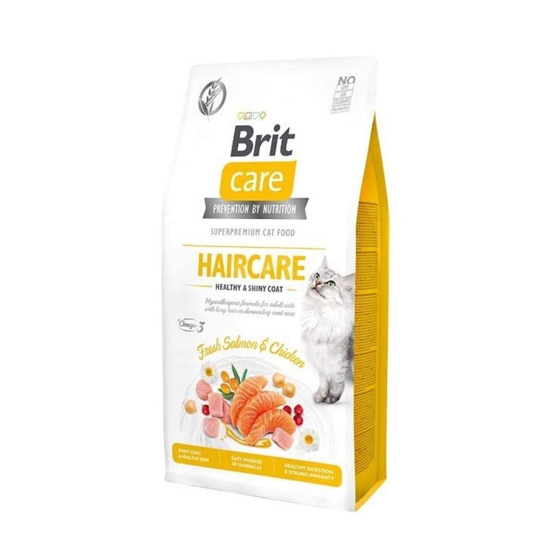 Comida húmeda para Gatos VAFO PRAHA s.r.o. Brit Care Cat Haircare 7kg Sano y Shiny Coat GF