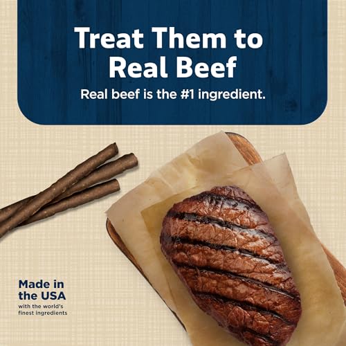 Image of Blue Buffalo Stix Natural Soft Moist Dog Treats Togo Beef Recipe, 1oz Bags, (Pack of 36)