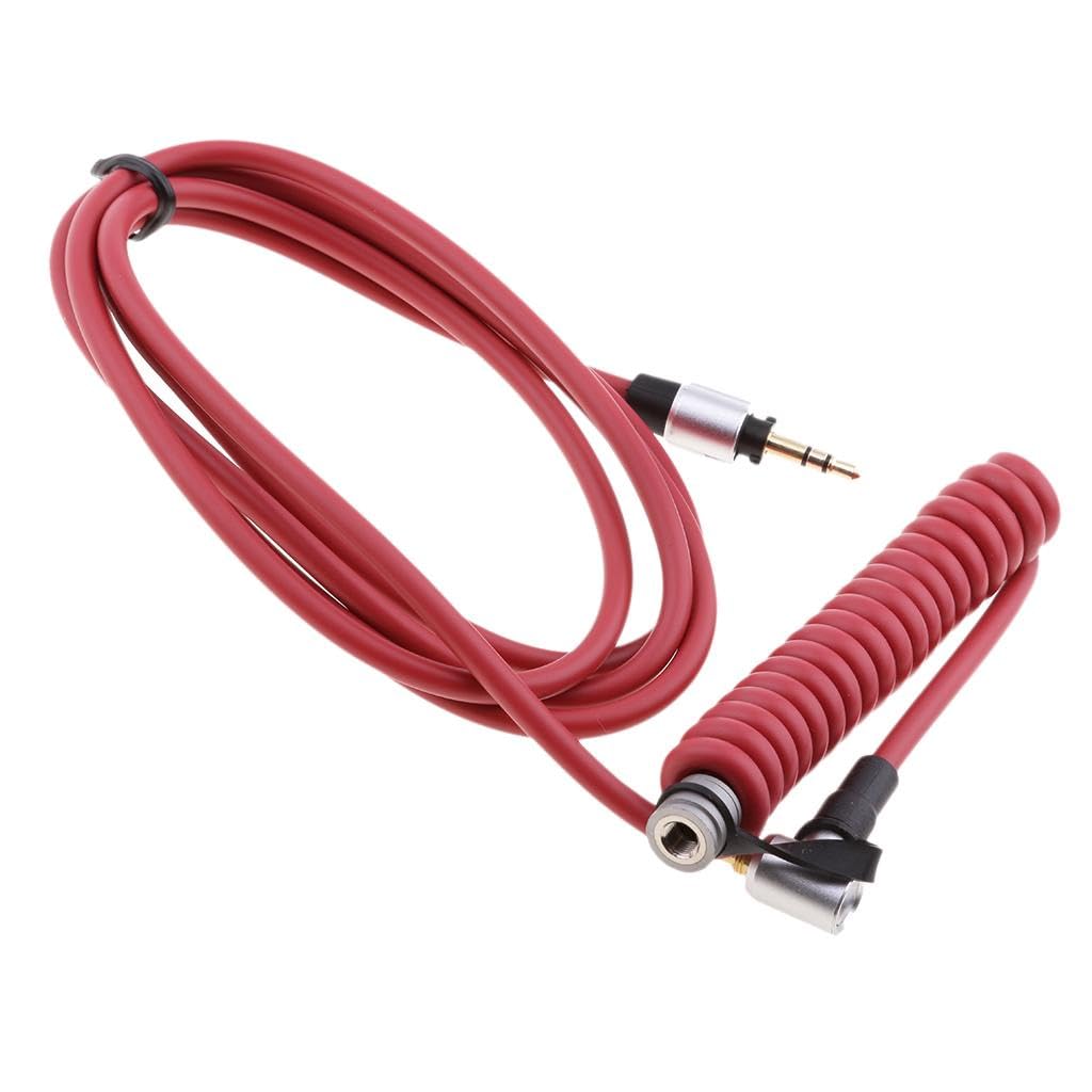 Replacement Aux Auxiliary Cable Wire Cord for Monster Solo Beats Studio Headphones By Dr Dre Solo Studio Solohd Headphones Cable Red-image-49