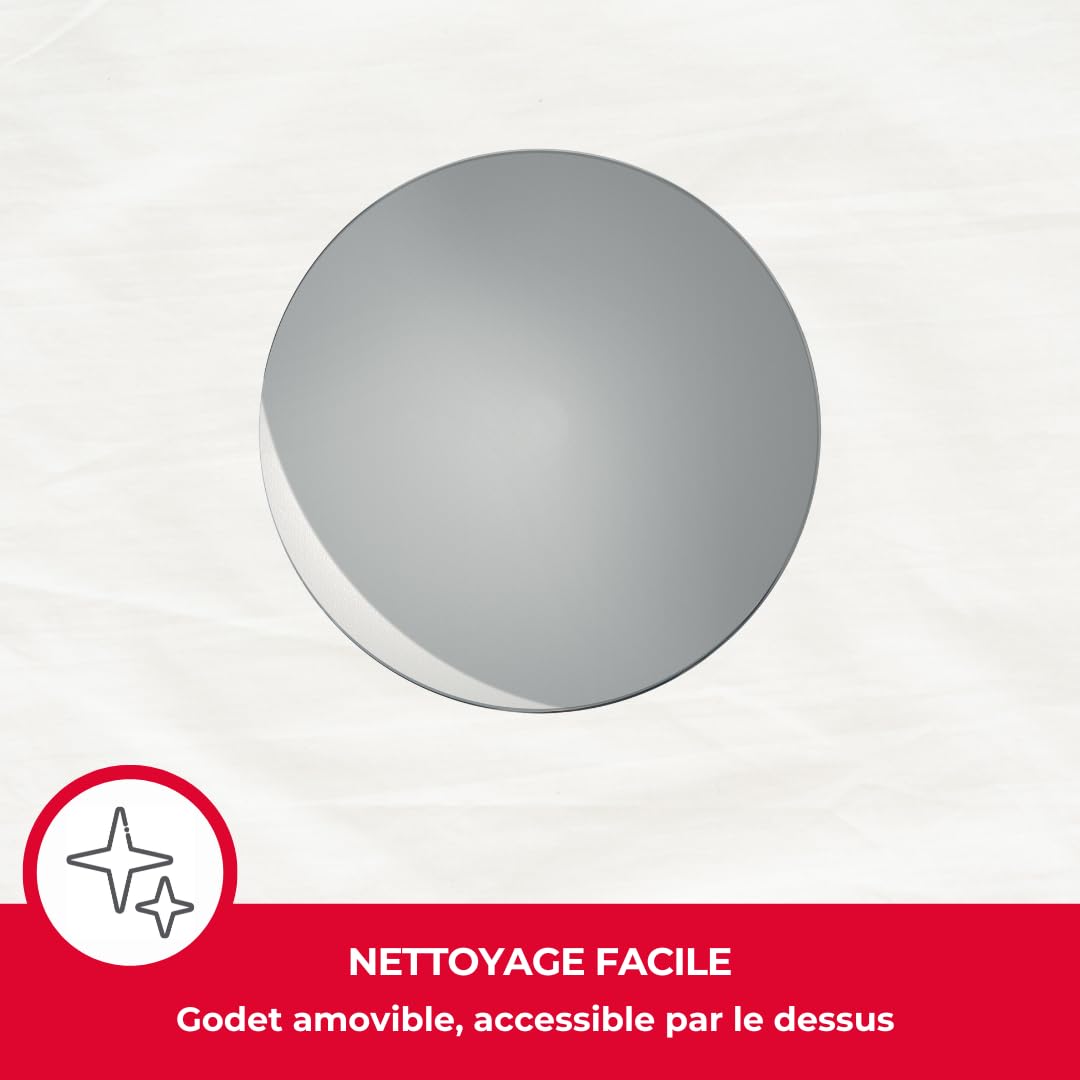 Wirquin 30723746 - Piletta per doccia con presa verticale per piatti ø90 con cupola in ABS, cromata, grigio