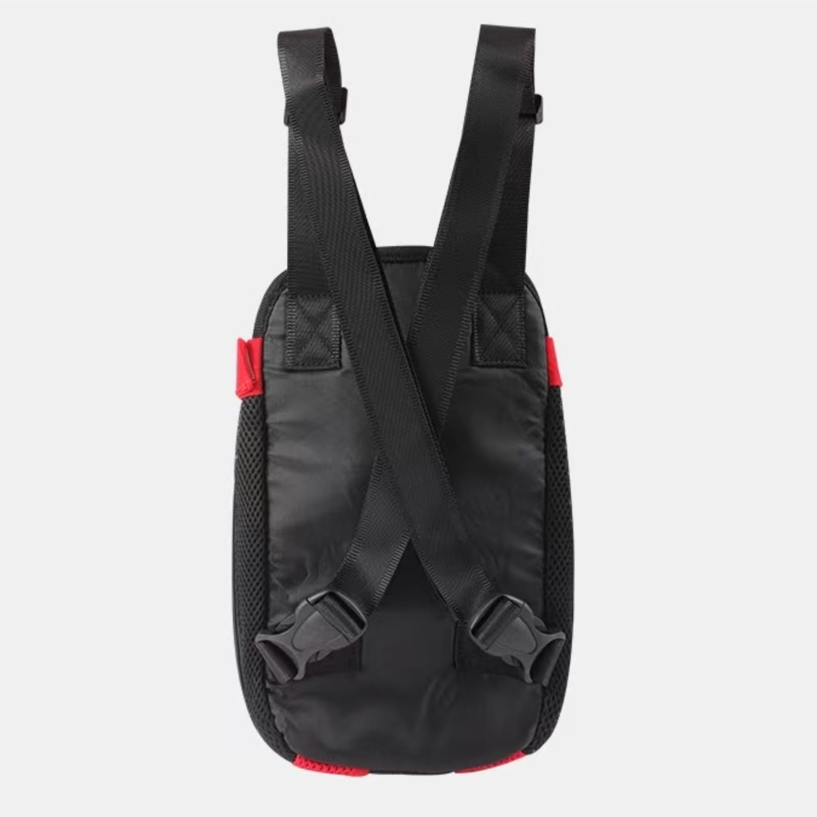 Mochila para Perros Porta De Viaje Portátil, Transpirable, con Doble Hombro, Bolsa Frontal Malla Pequeños Y Gatos Al Aire Libre-Rojo-s