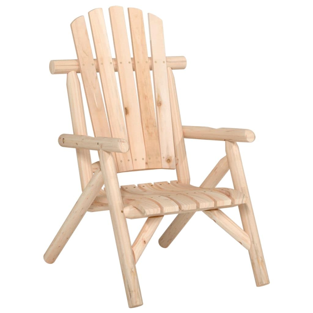Set divani da giardino in legno massello di abete con tavolino e sedie in stile Adirondack per relax outdoor su terrazza patio o veranda per zona esterna resistente durevole con seduta