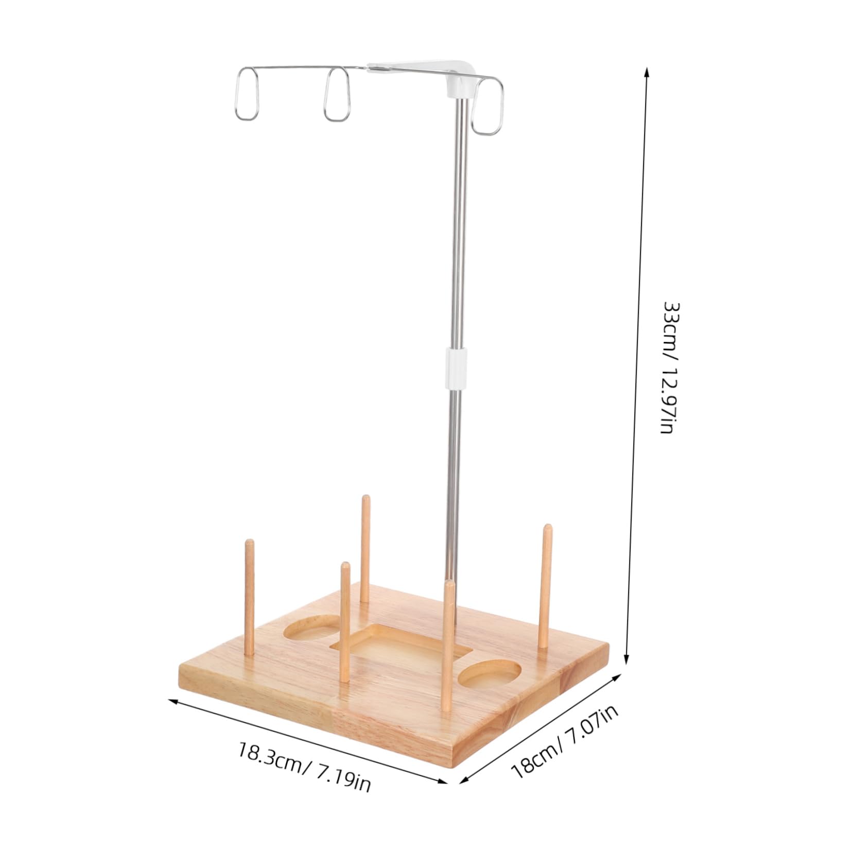 Uonlytech Portafilo in Legno per Rocchetti Portabobine per Cucire Contenitore per Filo da Cucito Organizzatore per Rocchetti di Filo Portarocchetto per Macchina da Cucire